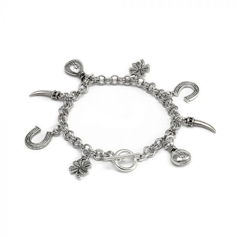 Nickel Bracelet with multi charms
