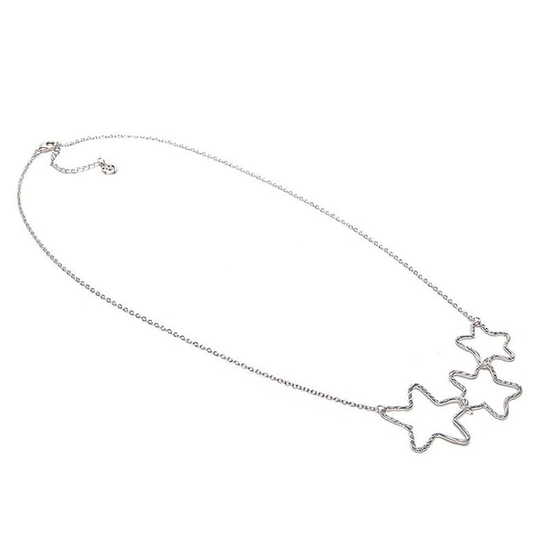 Silver Plated Necklace with 3 stars