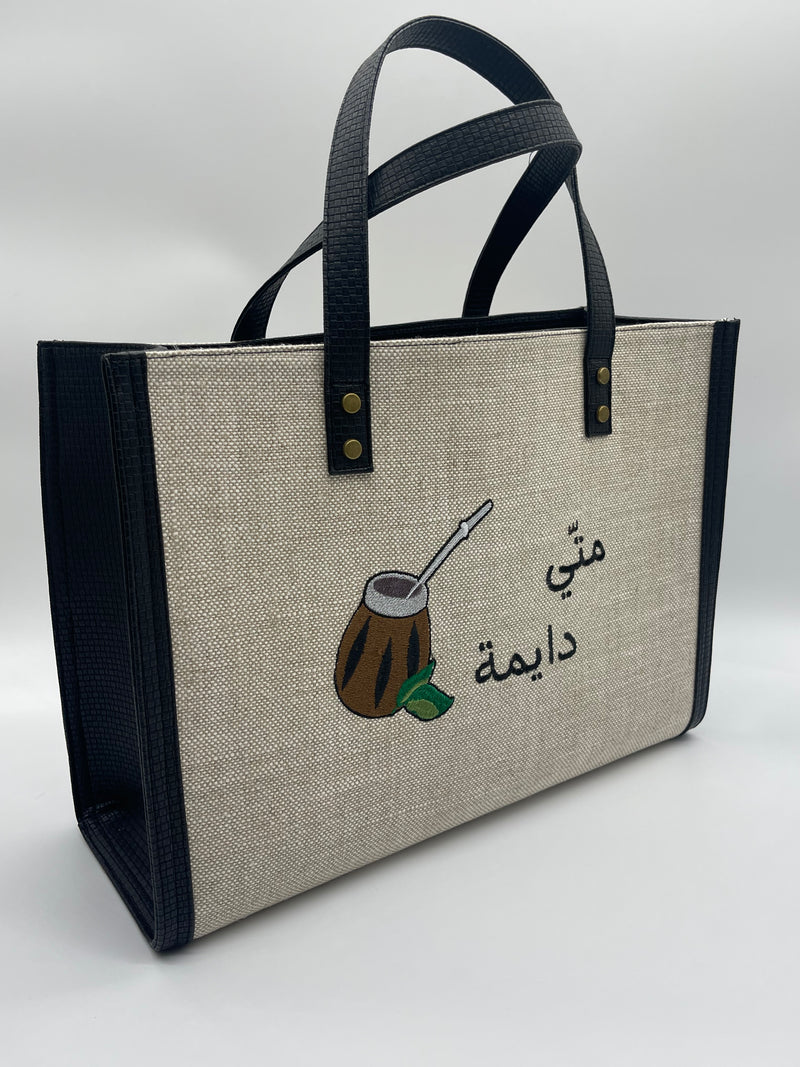 Burlap Matte Deyme - Tote Bag